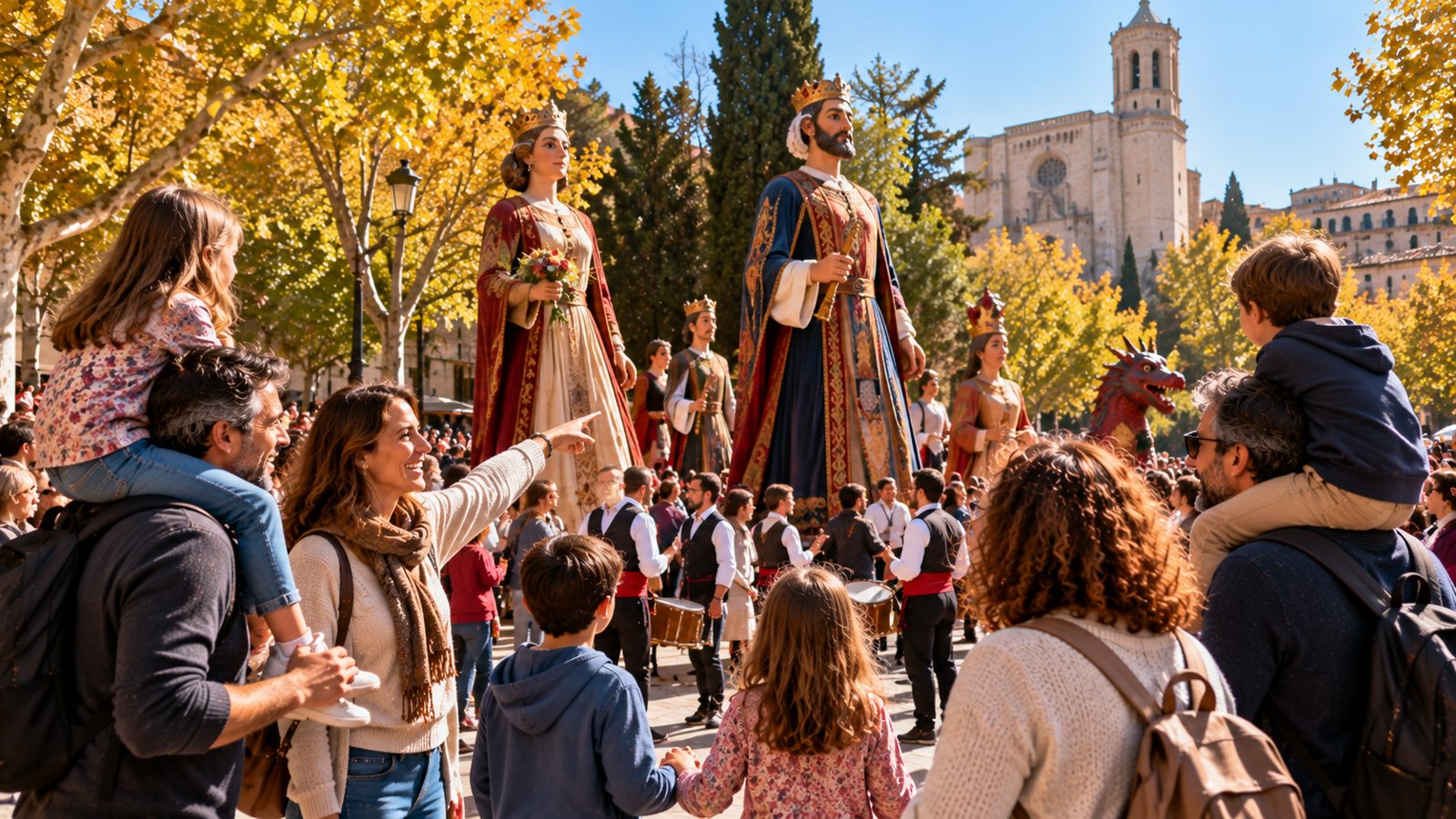 Trobada de Gegants y bestiario de Girona